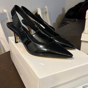 Kitten heel sling back